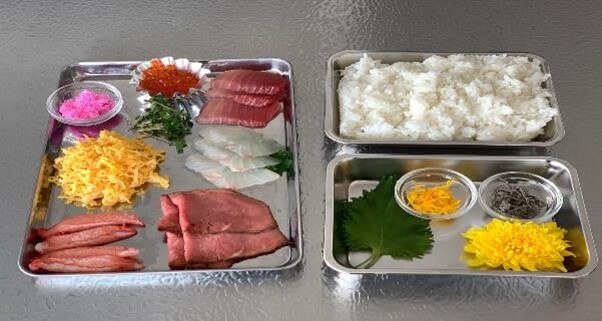 「5種の手毬寿司」の材料