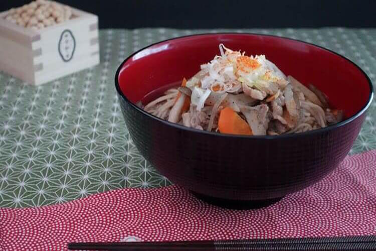 縁起が良いおすすめの節分レシピ①「けんちんそば」